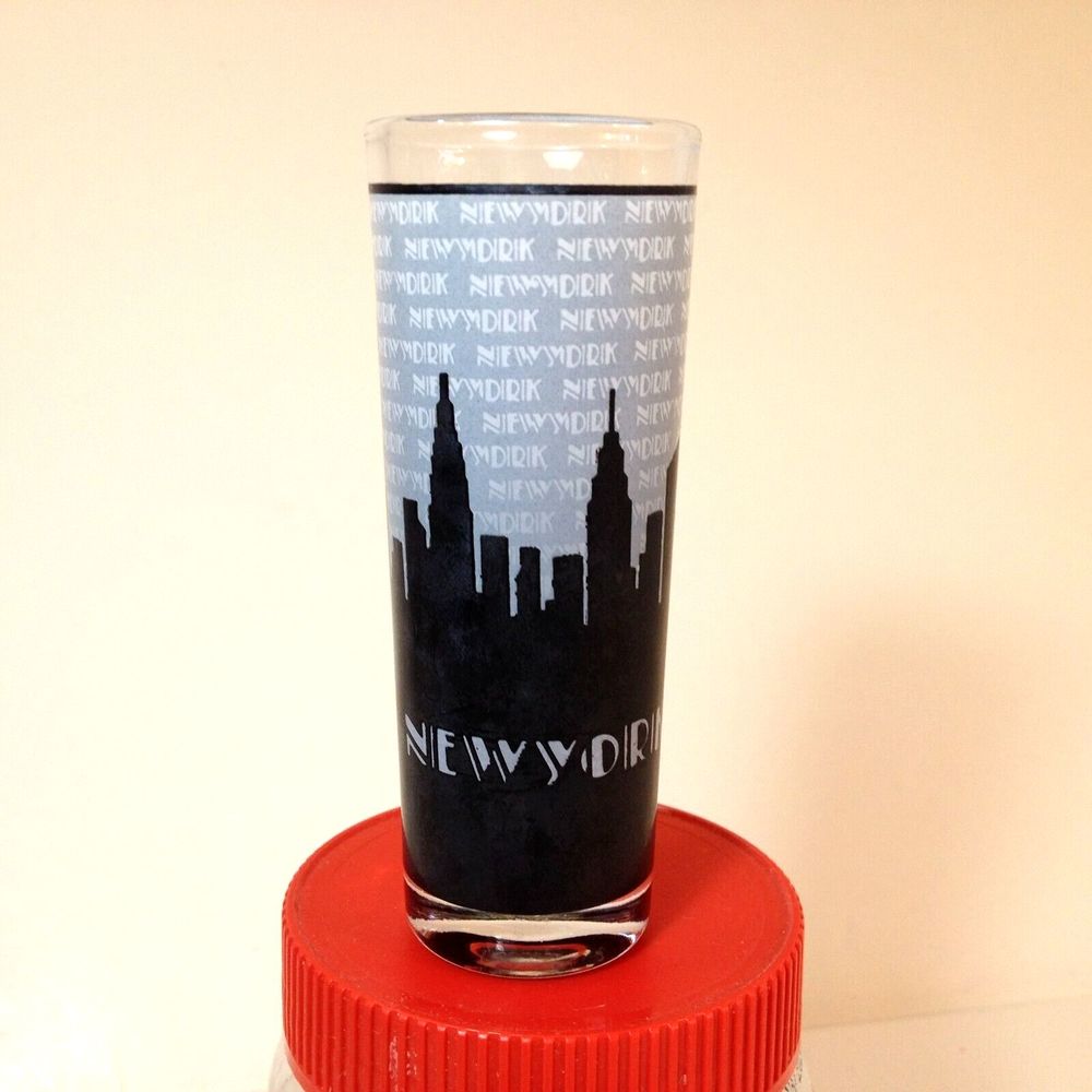 Vintage New York Shooter Shot Glass Skyline Design